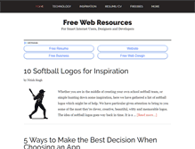 Tablet Screenshot of bestfreewebresources.com